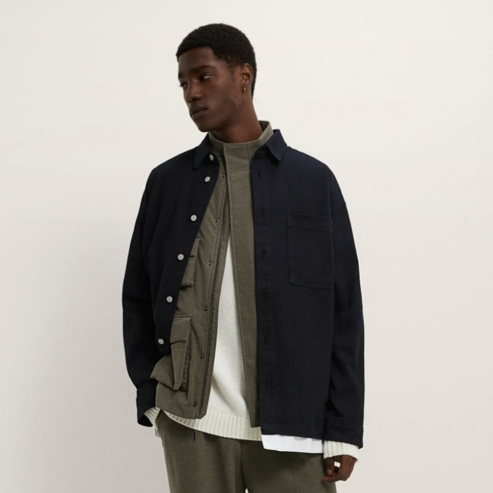 Zara Structured Double Shirt Jacket